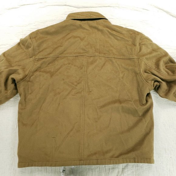 Missani Le Collezioni Reversible Leather Jacket Cashmere Wool Blend Mens 2XL - Picture 7 of 15